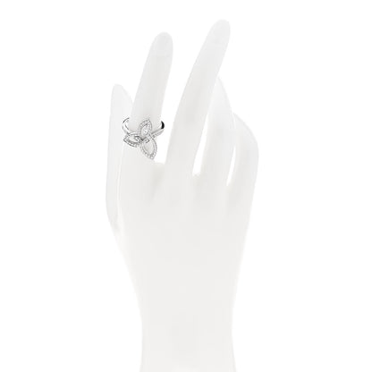 Harry Winston Platinum Diamond Lily Cluster Ring 53 6.5 2 of 6