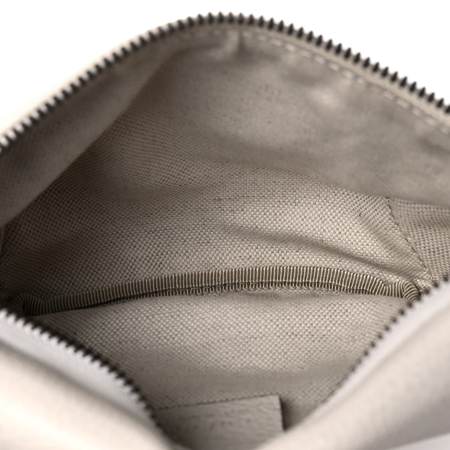 Grained Calfskin Small Logo Belt Bag White