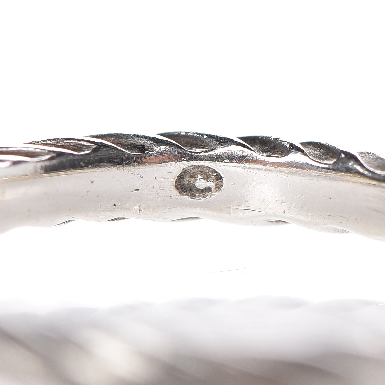 David Yurman Sterling Silver 14K Yellow Gold Stackable X Crossover Rings Set of 2 50 5.25 6 of 6
