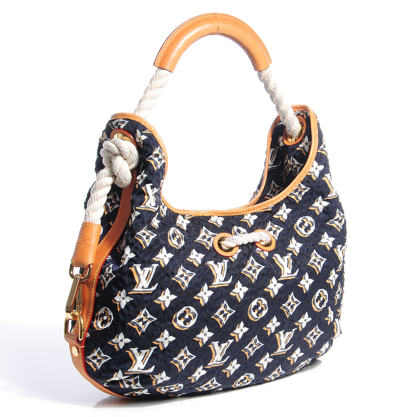 Canvas Monogram Cruise Bulles MM Navy