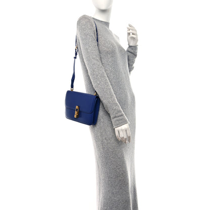 Saint Laurent Smooth Calfskin Carre Satchel Royal Blue 2 of 9