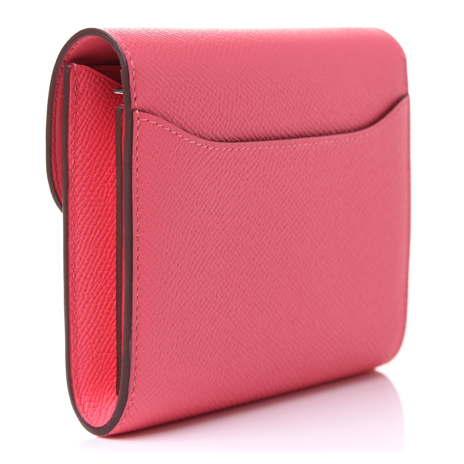 Hermes Epsom Constance Short Wallet Rose Azalee 3 of 7
