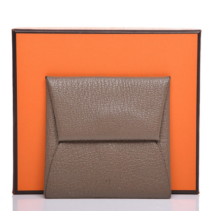 Hermes Chevre Mysore Bastia Coin Purse Etoupe 11 of 11