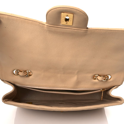 Chanel Caviar Quilted Jumbo Single Flap Beige 4 of 15