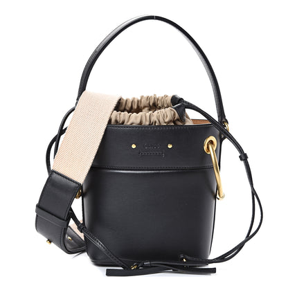 Chloe Smooth Calfskin Mini Roy Bucket Bag Black 1 of 10