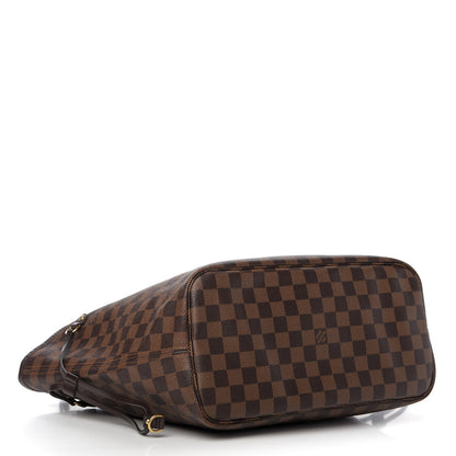Louis Vuitton Damier Ebene Neo Neverfull MM Rose Ballerine 4 of 12
