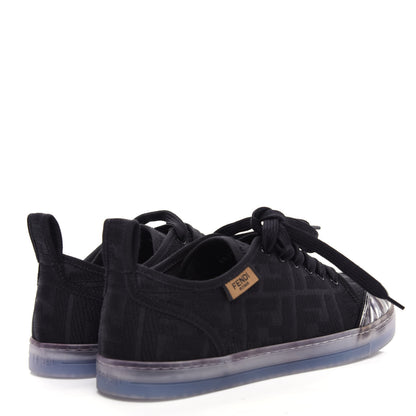 Fendi Corda FF Promenade Low Top Sneakers 37.5 Black 4 of 10