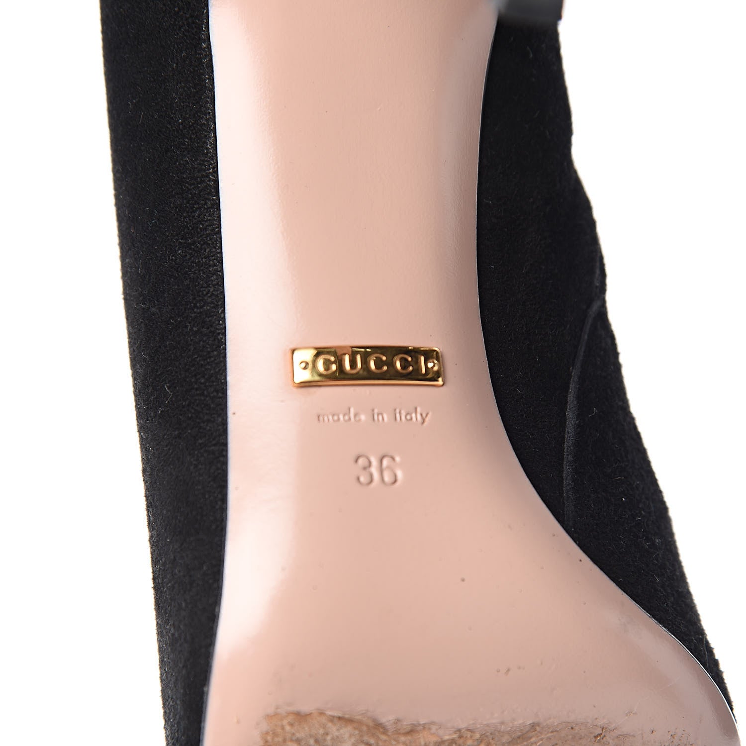 Gucci Suede Ankle Boots 36 Black 7 of 11