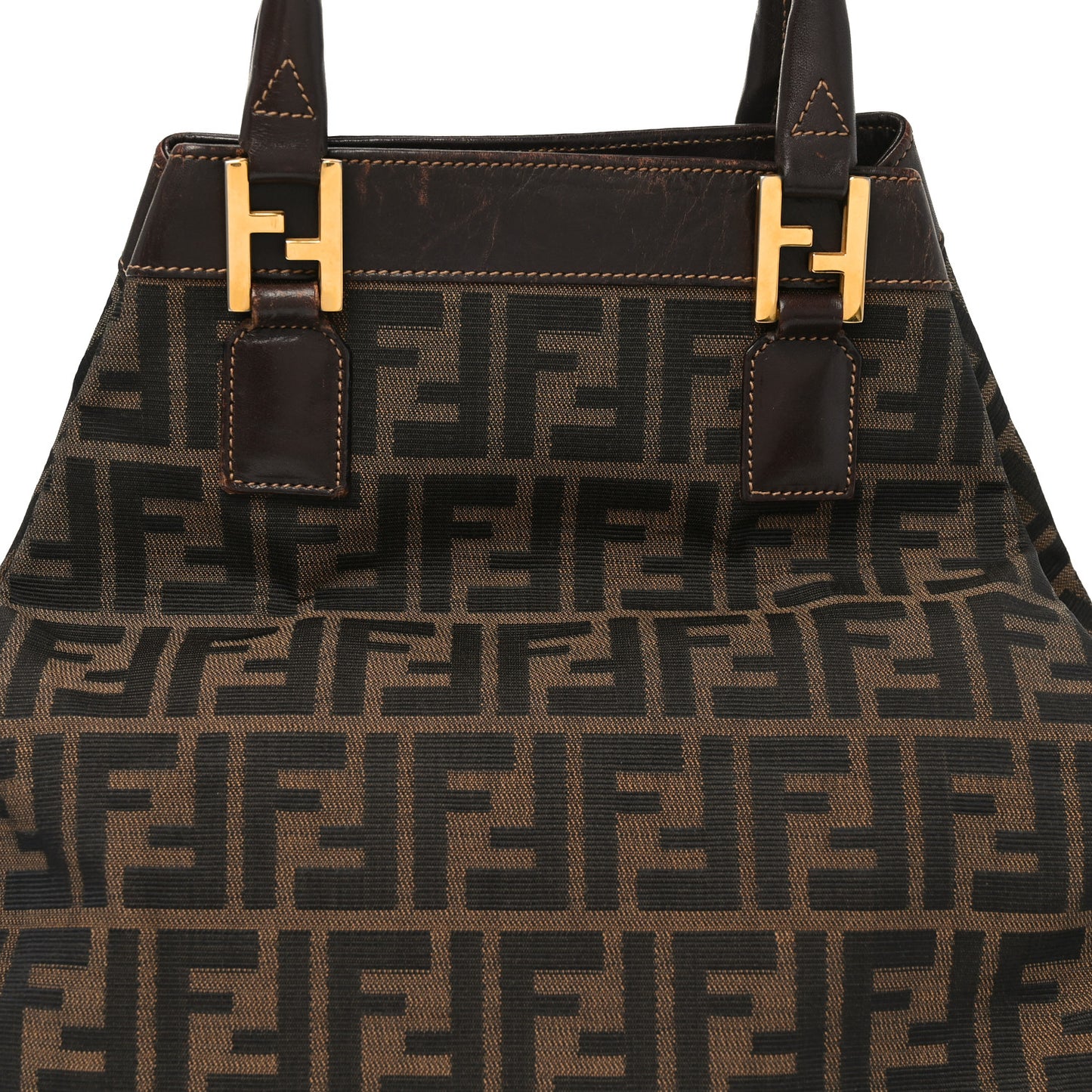 Zucca Top Handle Tote Tobacco