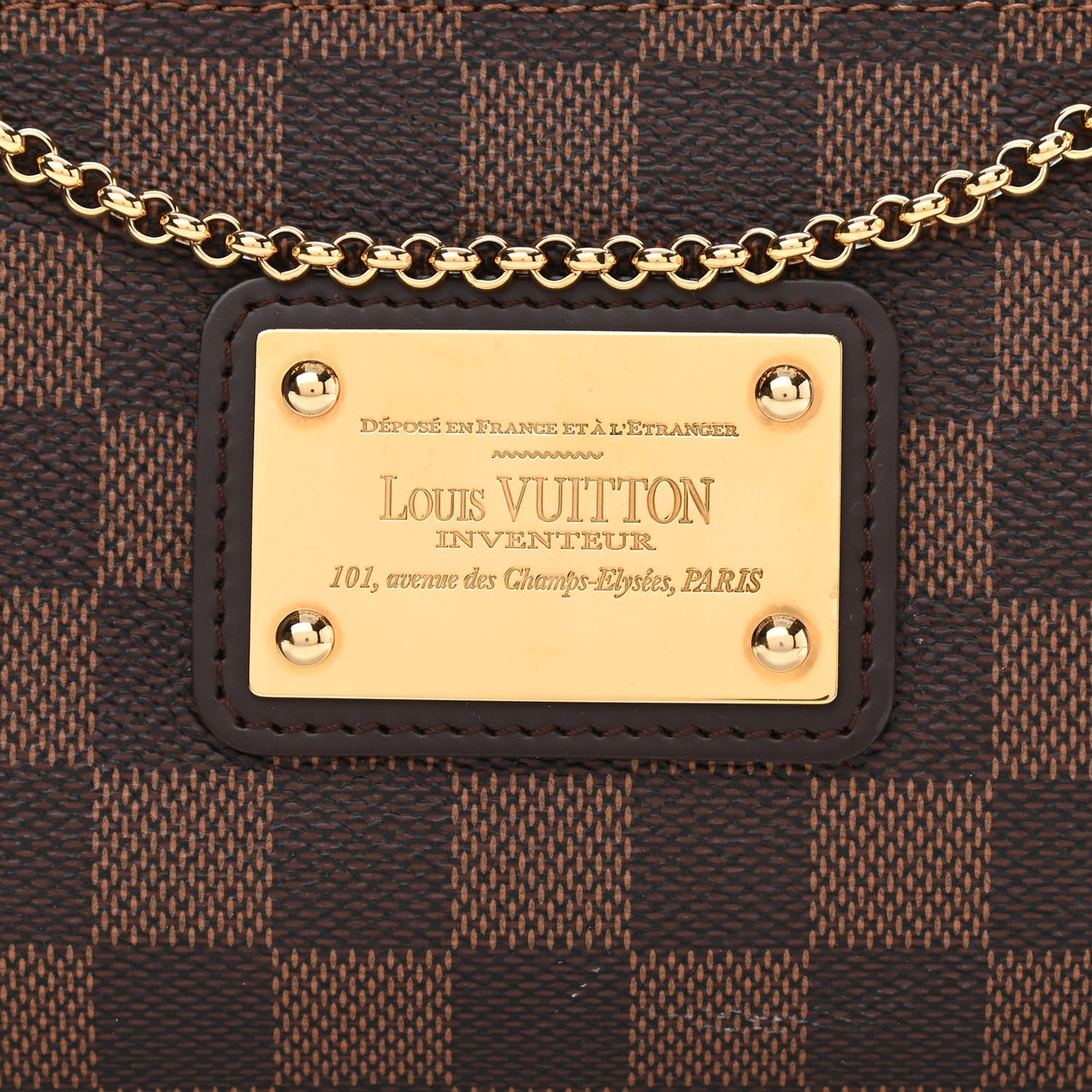 Damier Ebene Eva Clutch