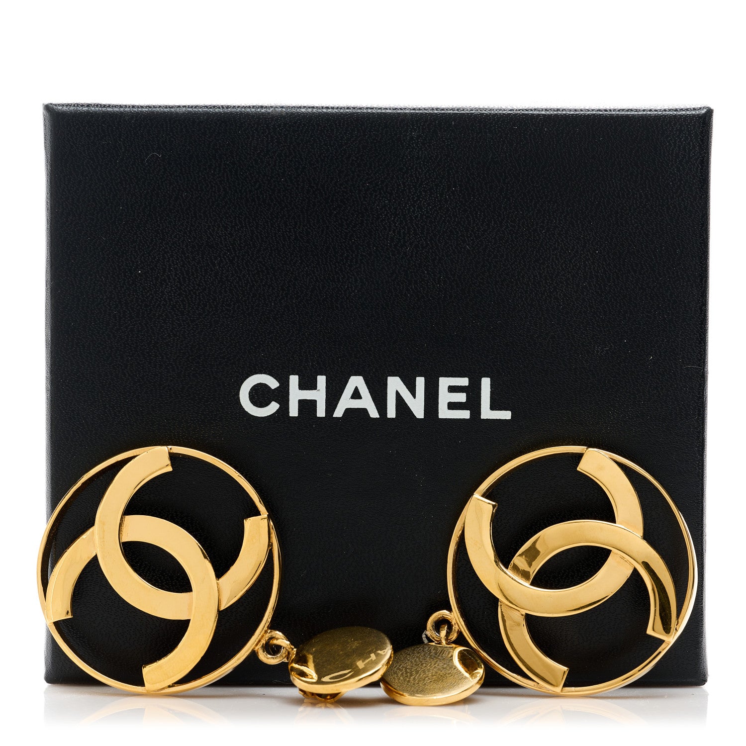 Chanel CC Drop Clip On Earrings Gold 5 of 5