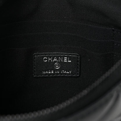 Chanel Pearly Lambskin Quilted Cosmetic Case So Black 6 of 8