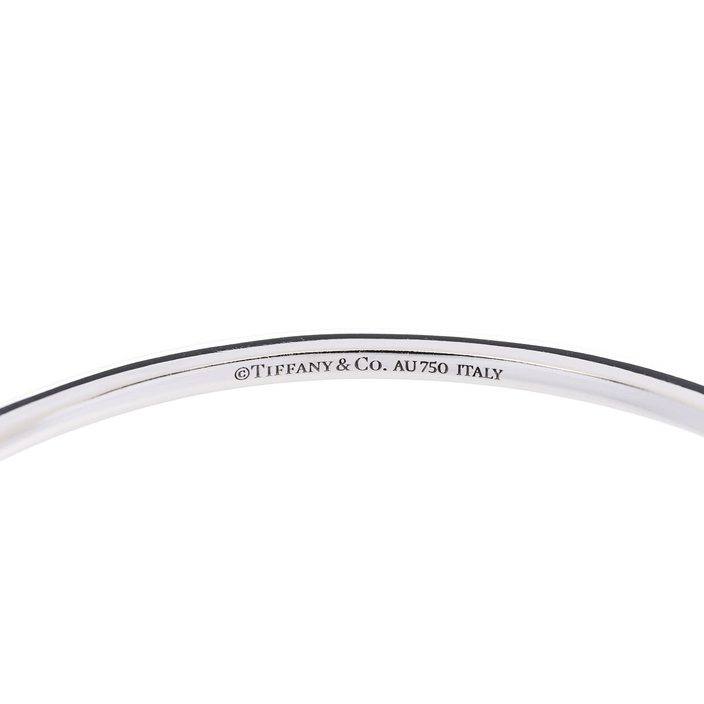 18K White Gold Diamond Fleur De Lis Bangle Bracelet