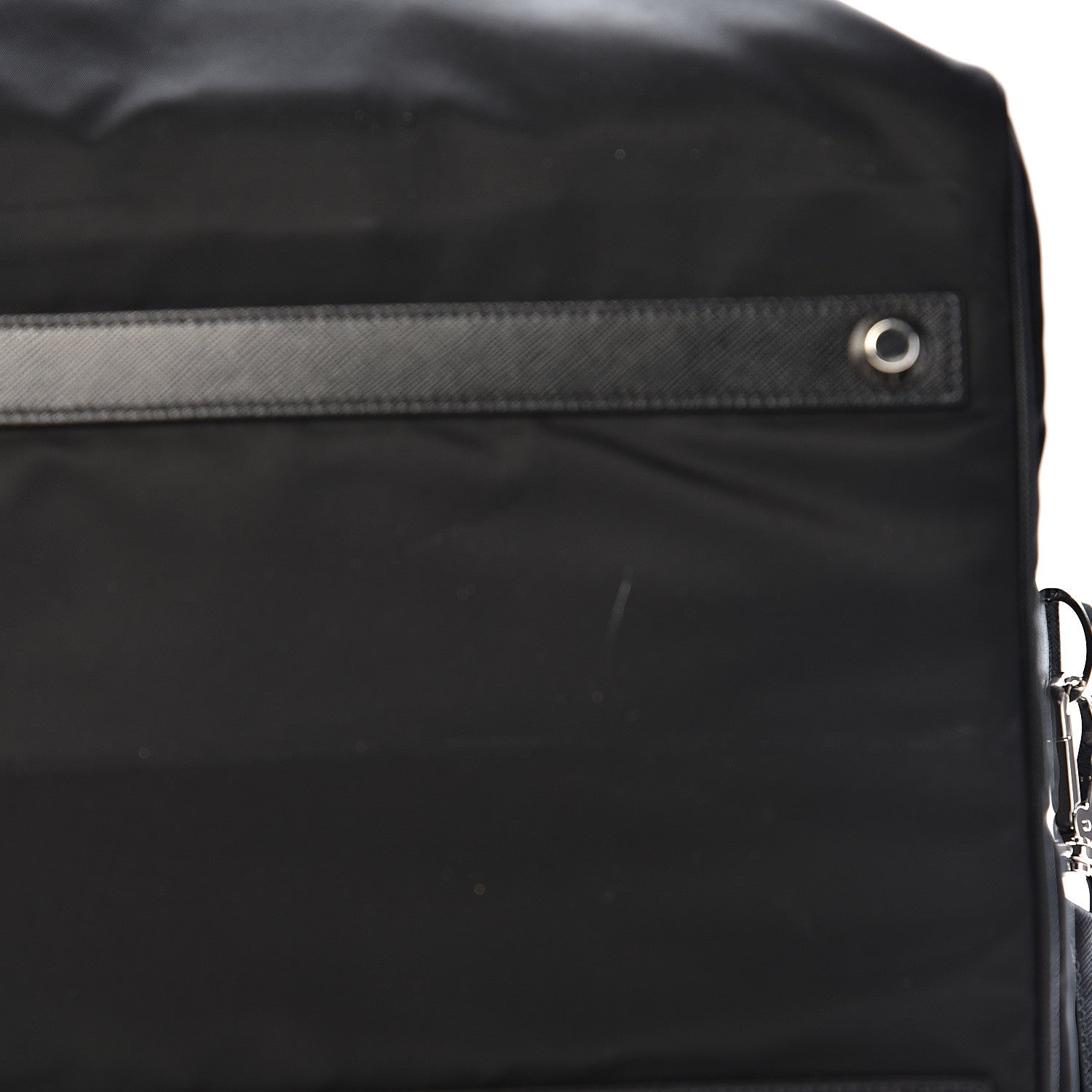 Prada Tessuto Nylon Saffiano Viaggio Carry On Travel Bag Black 7 of 11