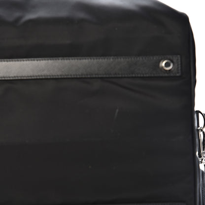 Prada Tessuto Nylon Saffiano Viaggio Carry On Travel Bag Black 7 of 11