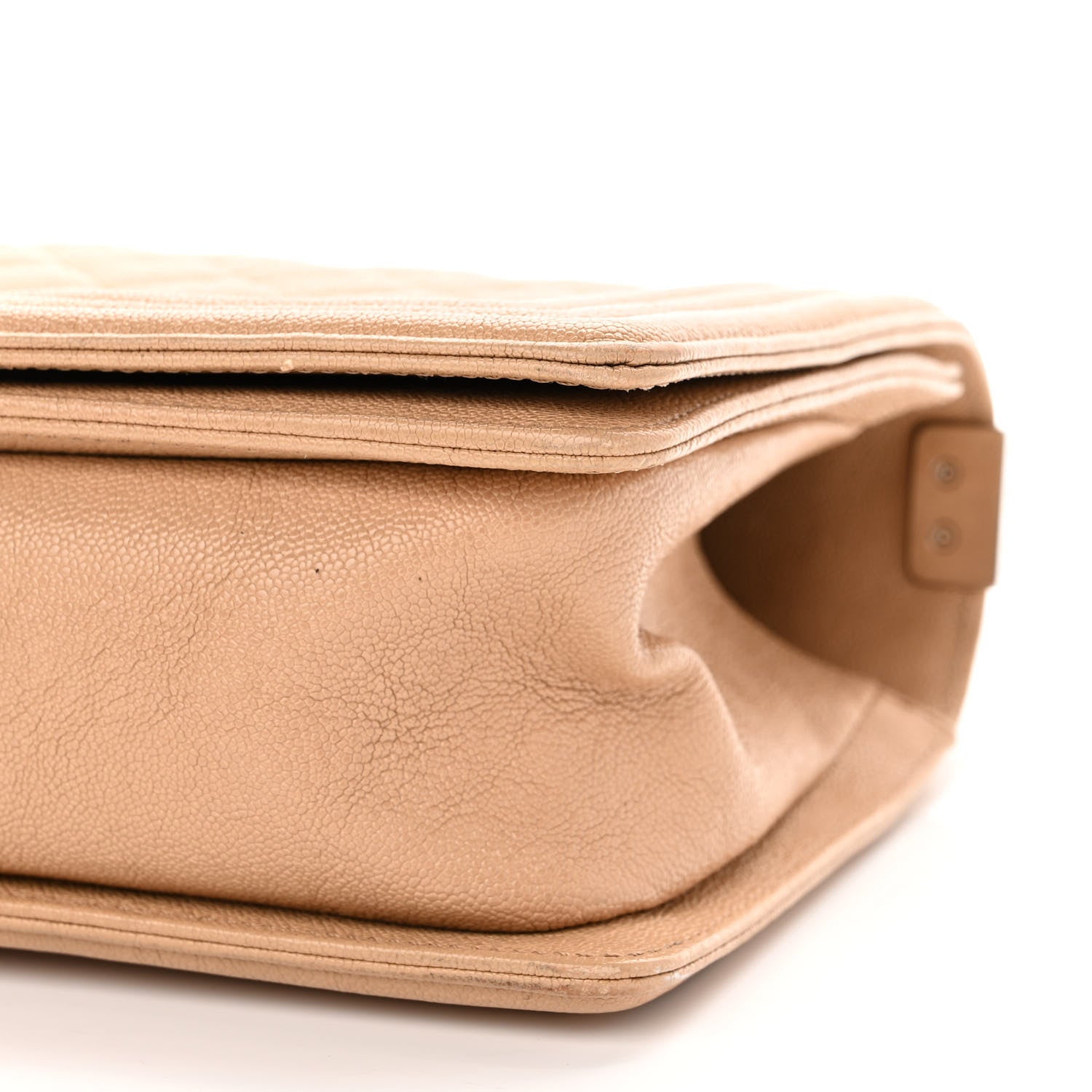 Chanel Caviar Quilted Medium Boy Flap Beige 9 of 12