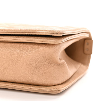 Chanel Caviar Quilted Medium Boy Flap Beige 9 of 12