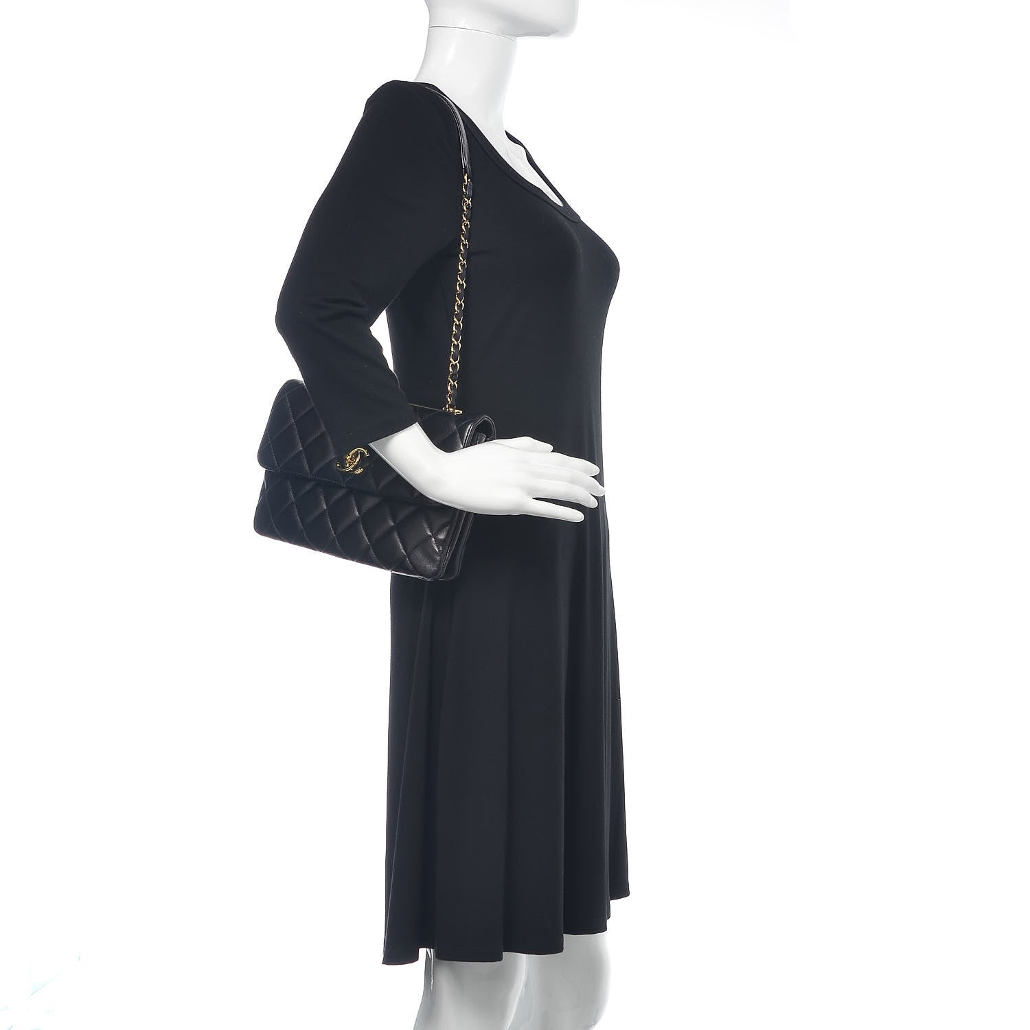 Chanel Lambskin Quilted Medium Trendy CC Flap Black 2 of 16