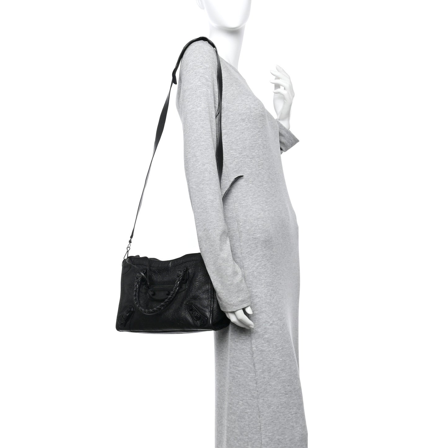 Chevre Black Metallic Edge Hardware S City Black
