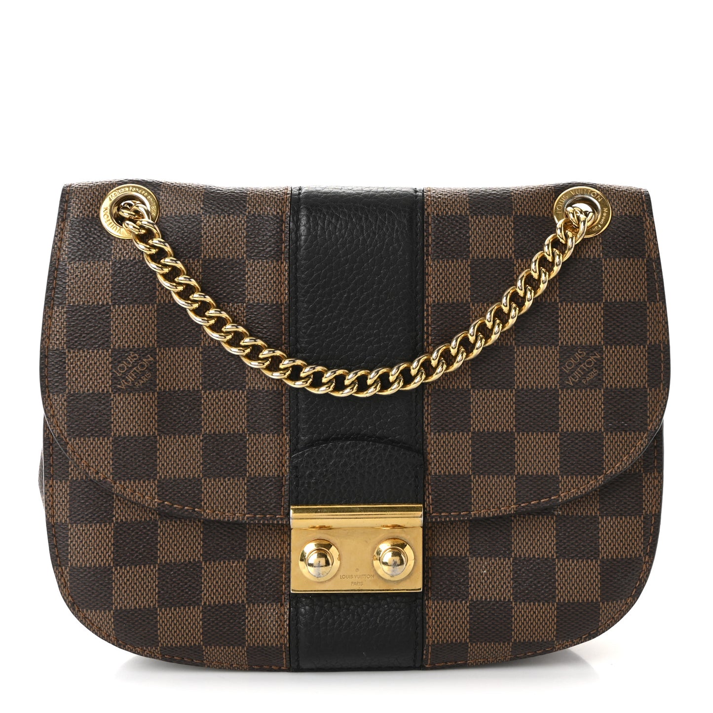 Damier Ebene Cuir Taurillon Wight Black