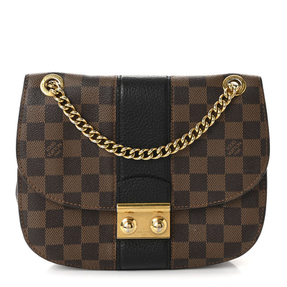 Louis Vuitton Damier Ebene Cuir Taurillon Wight Black 1 of 9