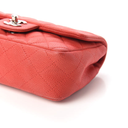 Chanel Iridescent Caviar Quilted Mini Rectangular Flap Dark Pink 7 of 12