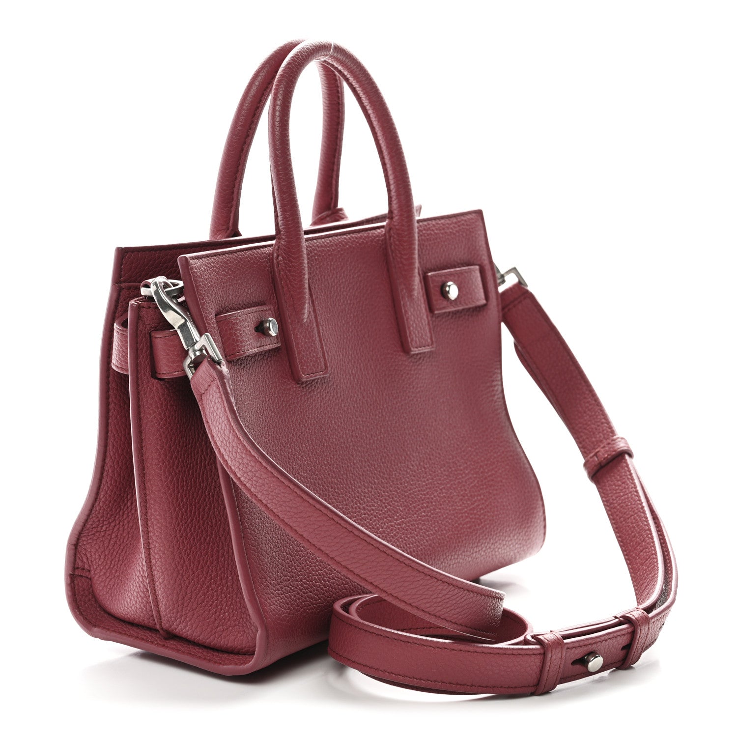 Saint Laurent Grained Calfskin Nano Sac De Jour Souple Mystic Rose 3 of 13