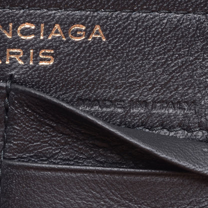 Balenciaga Calfskin Papier Continental Zip Around Wallet Black 8 of 8