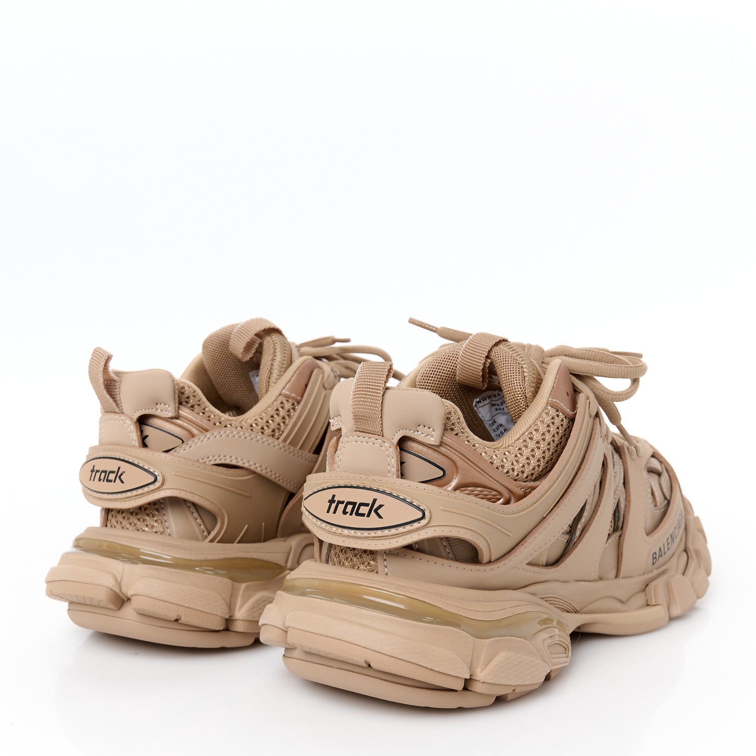 Balenciaga Mesh Rubber Uni-Matte Full Color Womens Track Sneakers 36 Full Beige 5 of 10