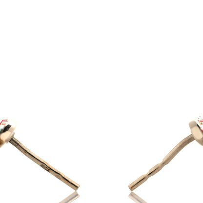 Chanel Crystal CC Earrings Gold Multicolor 3 of 4