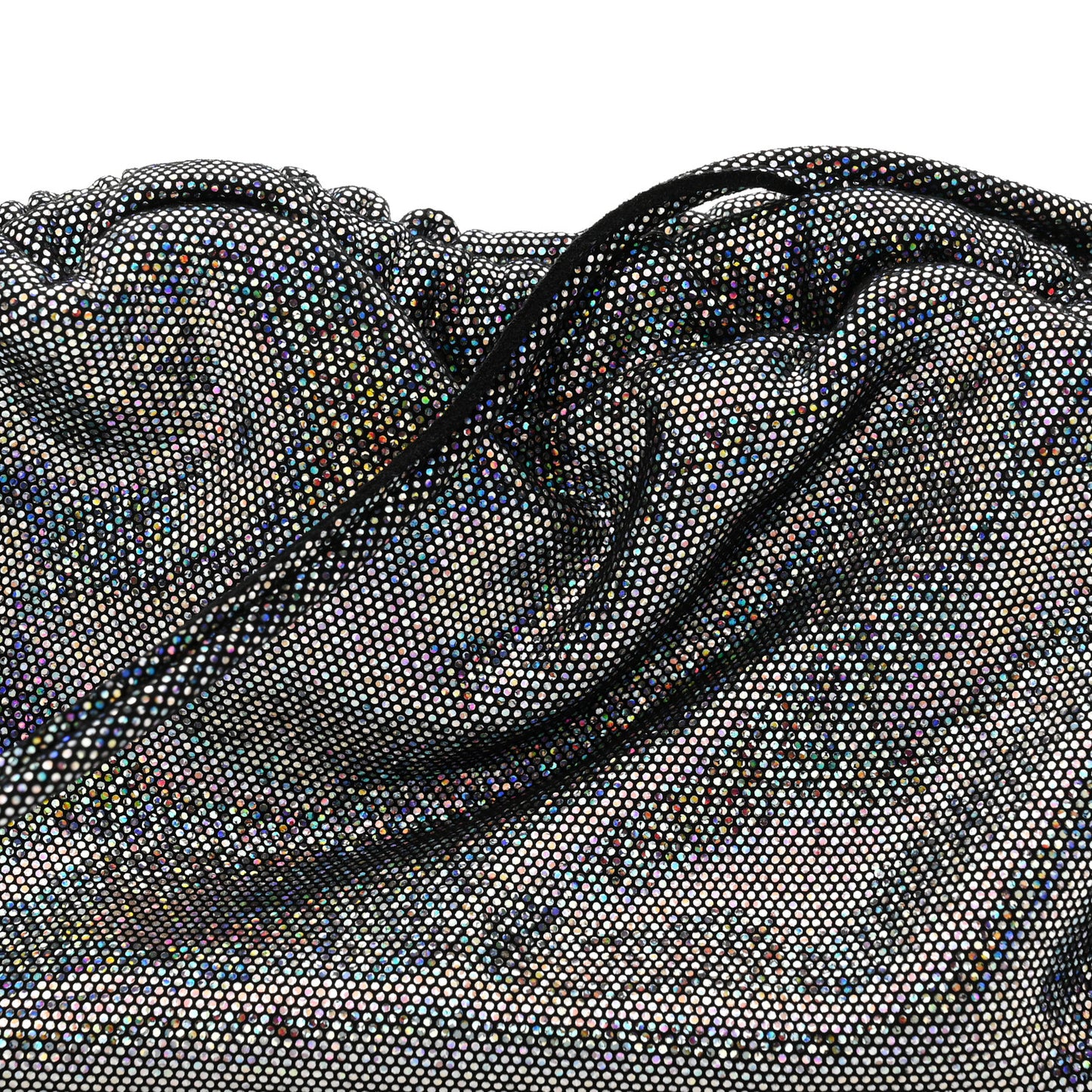 Glitter Calfskin Mini Cloud Clutch Multicolor