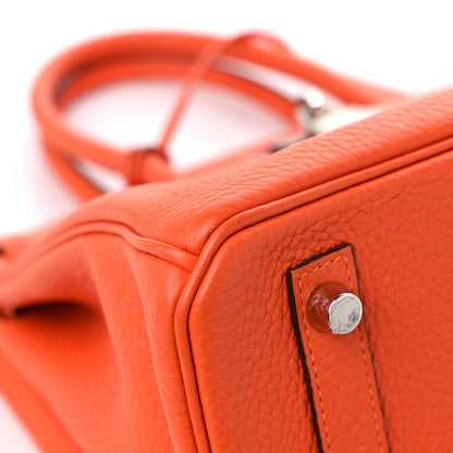 Hermes Taurillon Clemence Birkin 30 Feu 8 of 14