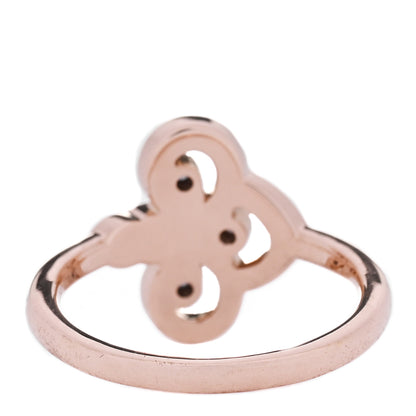 Tiffany 18K Rose Gold Diamond Fleur de Lis Ring 53 6.25 3 of 5