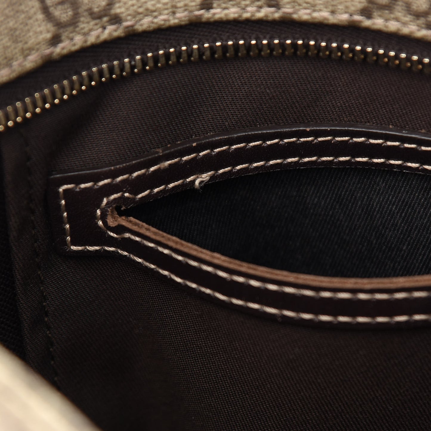 GG Supreme Monogram Medium Flat Messenger Bag Dark Brown
