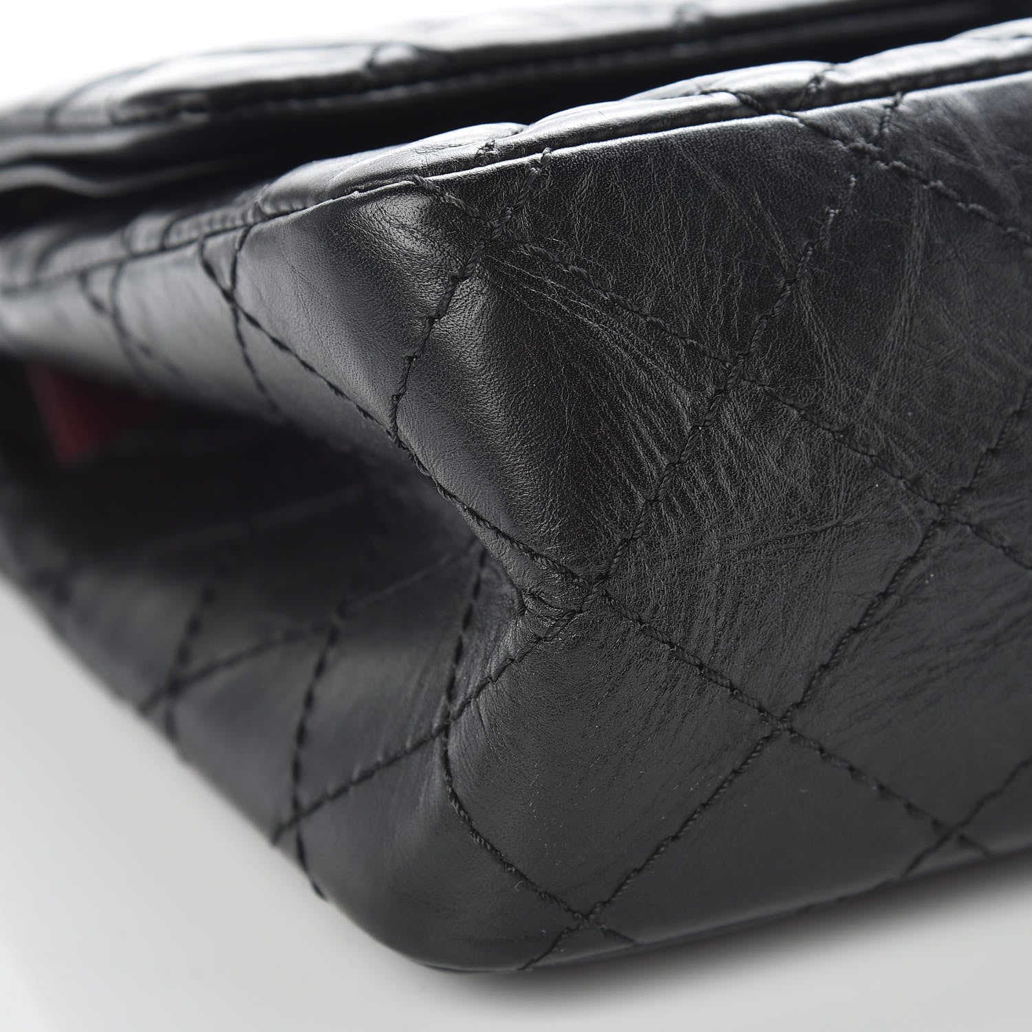 Chanel Aged Calfskin Quilted 2.55 Reissue 225 Flap Black 8 of 9