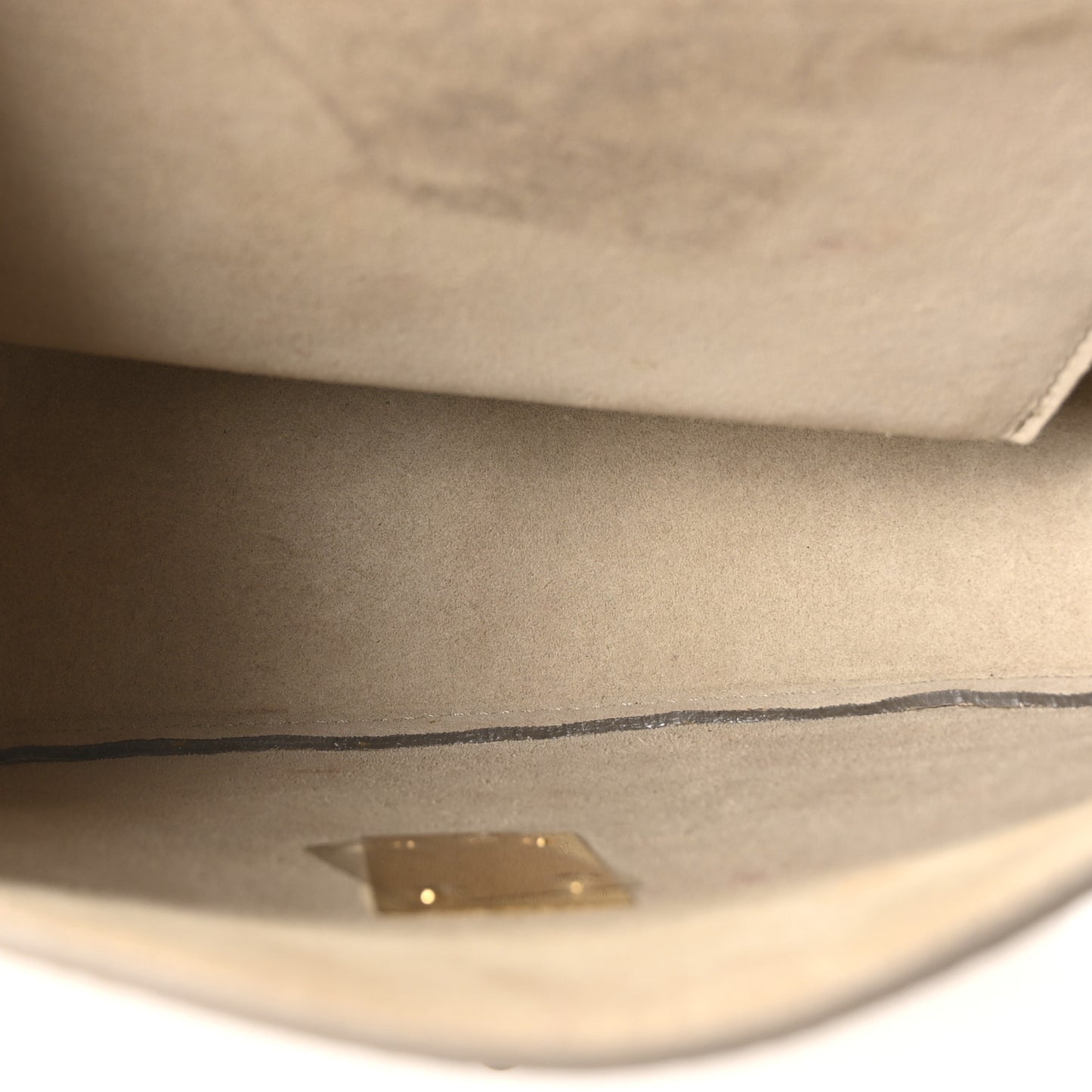 Grained Lambskin Drew Shoulder Bag Abstract White
