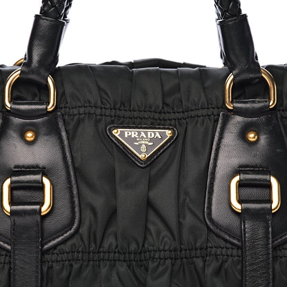 Prada Tessuto Nylon Dressy Gaufre Tote Military Green 14 of 14
