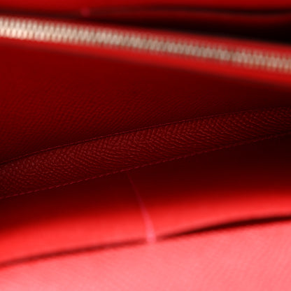 Hermes Epsom Kelly Wallet To Go Rouge Casaque 6 of 11