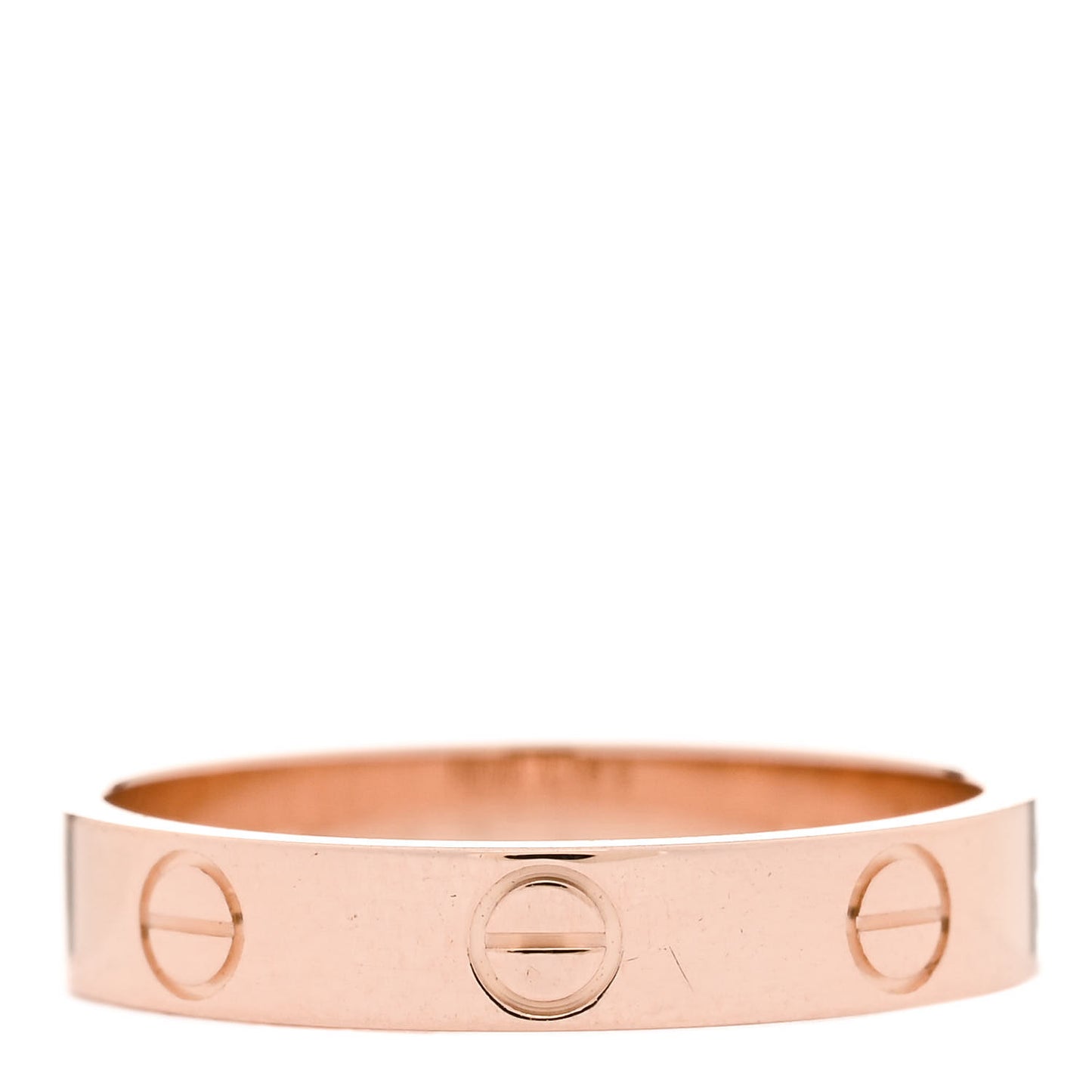 18K Pink Gold 3.5mm LOVE Wedding Band Ring 54 6.75