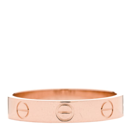 Cartier 18K Pink Gold 3.5mm LOVE Wedding Band Ring 54 6.75 3 of 4
