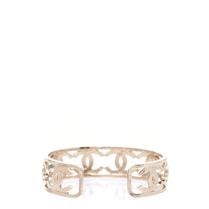 Chanel Metal Logo CC Cuff Gold 2 of 5