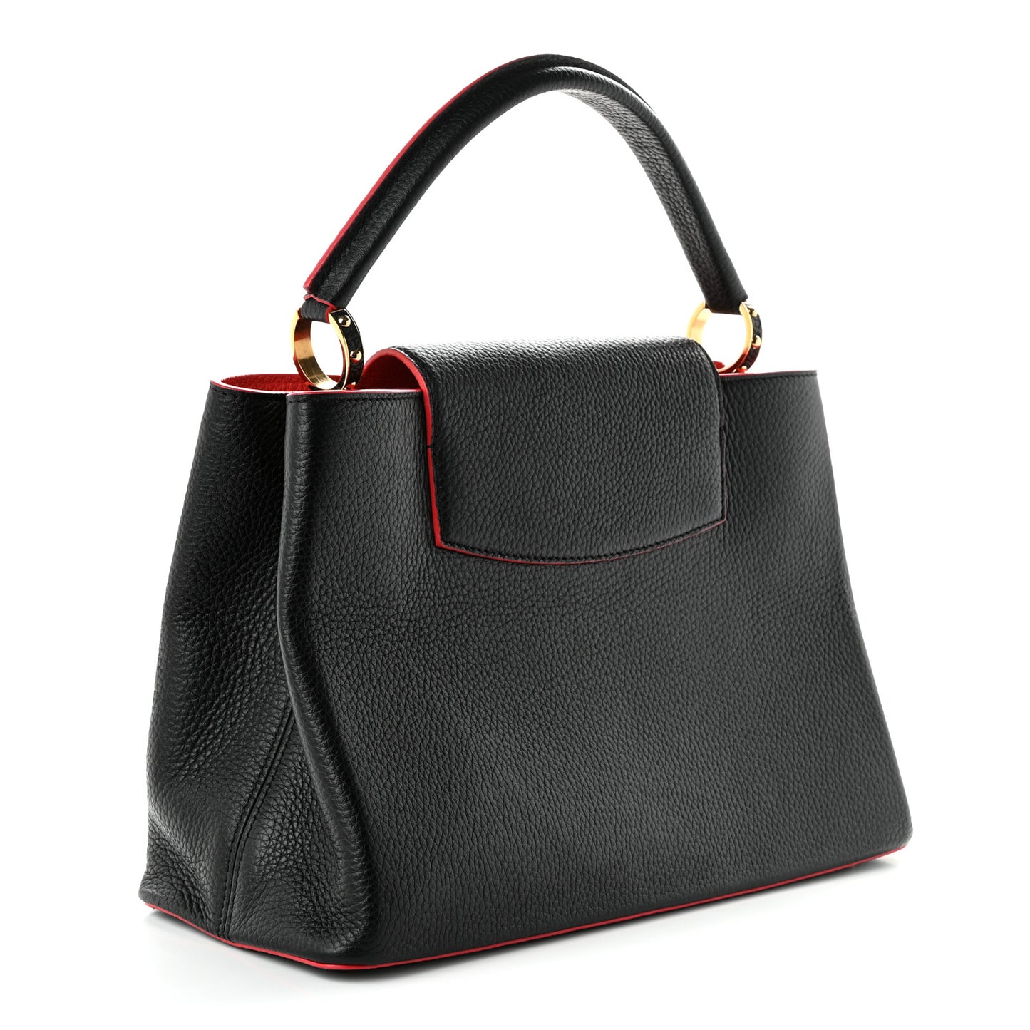 Taurillon Capucines MM Black Flamingo
