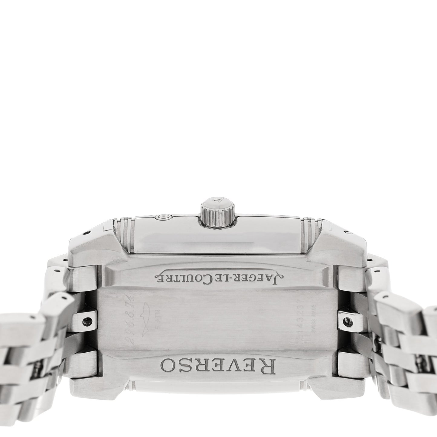 Stainless Steel Diamond 25mm Reverso Grand Sport Duetto Manual Winding Watch 296.8.74