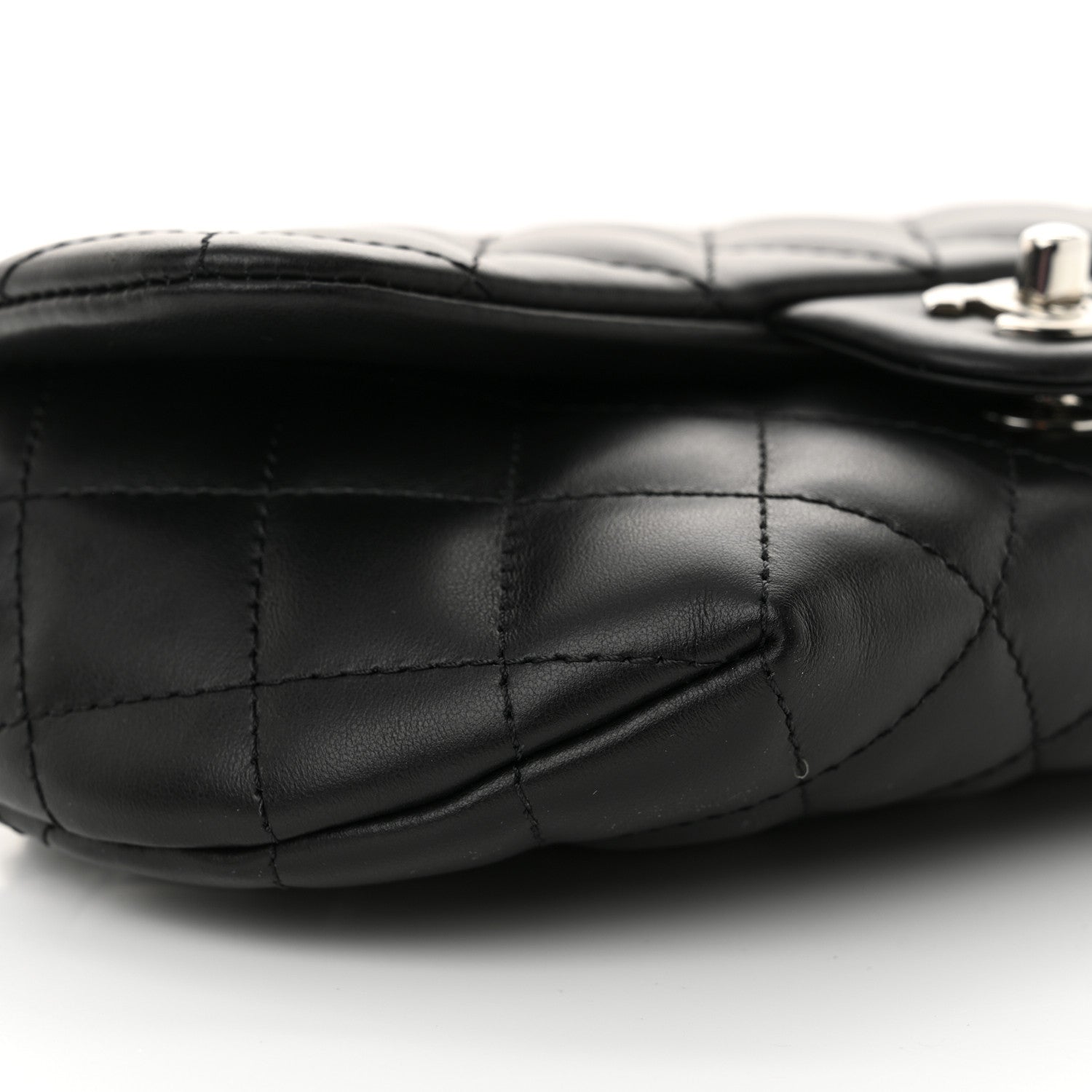 Chanel Calfskin Quilted CC Uniform Flap Belt Bag Black 10 of 10