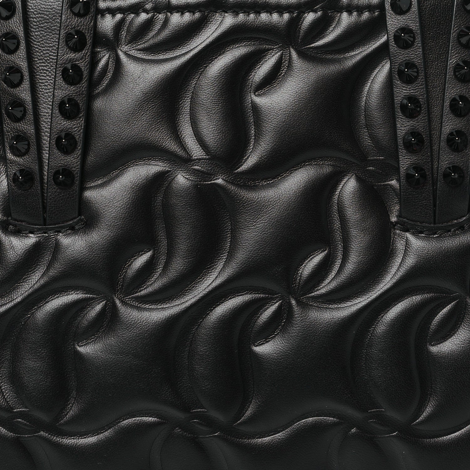 Christian Louboutin Nappa Embossed Mini East West Cabata Tote Black 8 of 10
