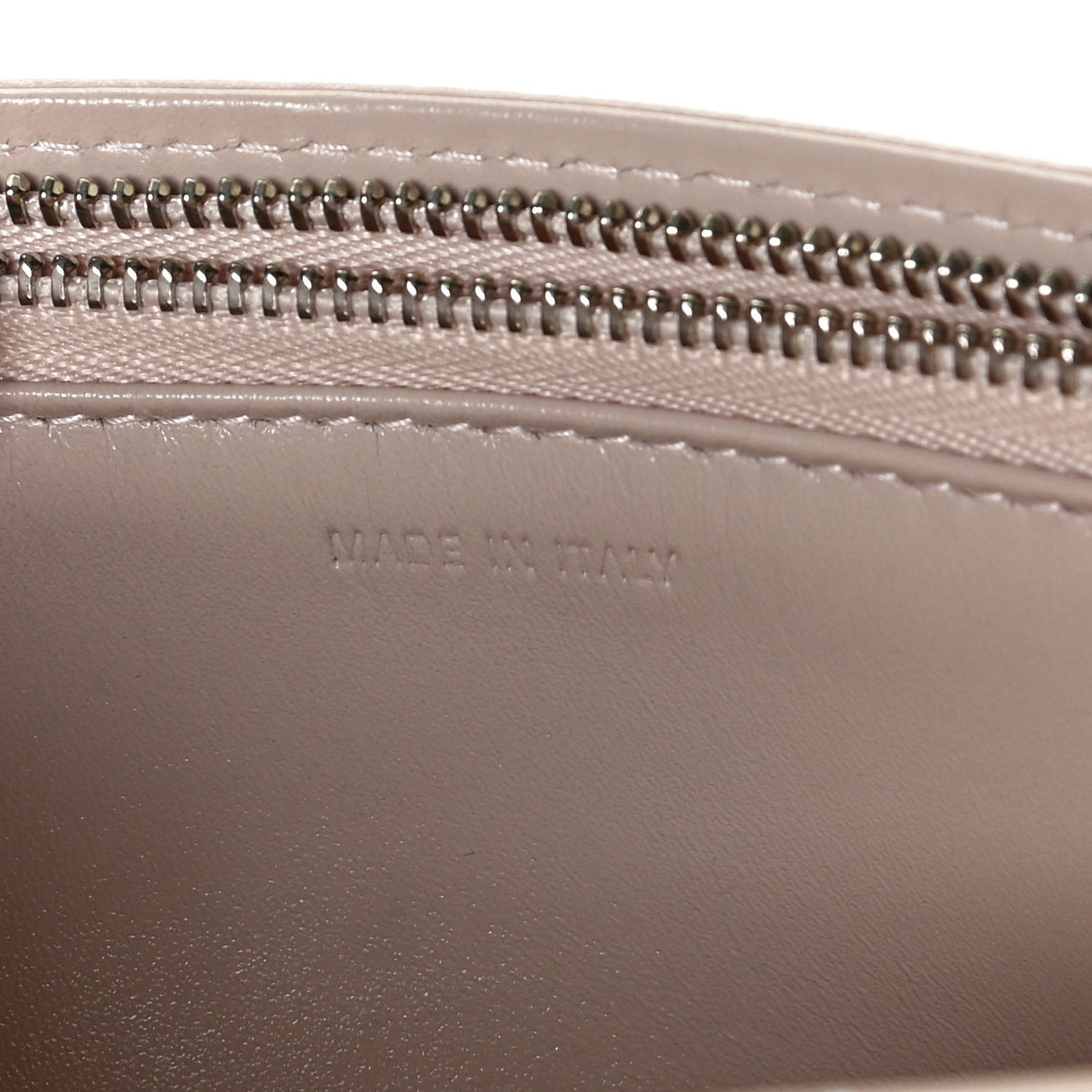 Grained Calfskin Diorama Wallet on Chain Pouch Rose Poudre