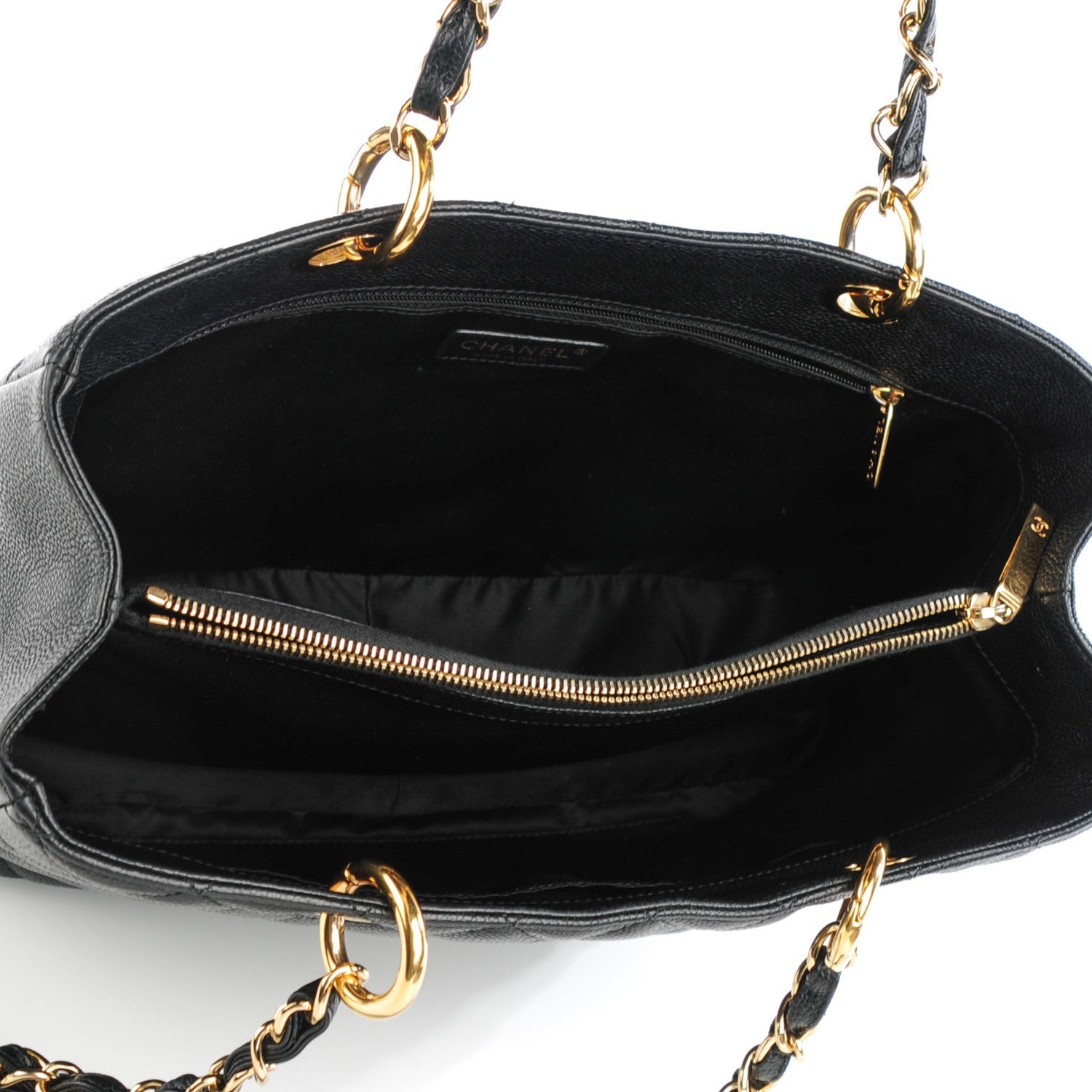 Chanel Caviar Quilted Grand Shopping Tote GST Black 5 of 7