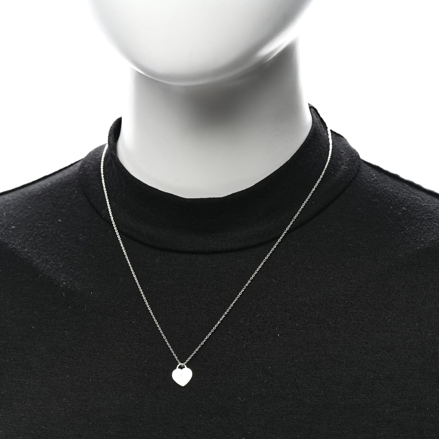 Sterling Silver Mini Mom Heart Tag Pendant Necklace