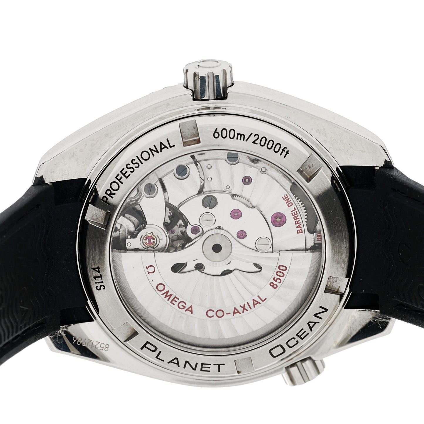 Stainless Steel Rubber 42mm Seamaster Planet Ocean 600 M Co-Axial Automatic Watch Black 232.32.42.21.01.003