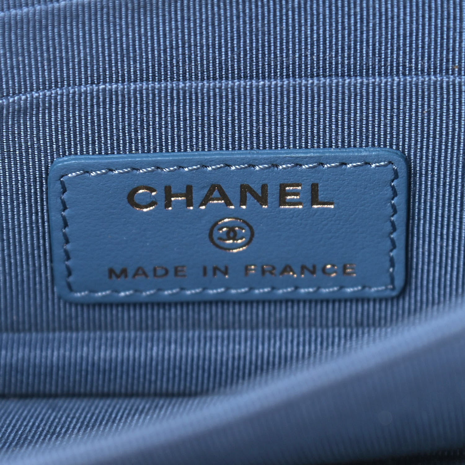 Chanel Caviar Quilted Mini Wallet On Chain WOC Blue 6 of 9